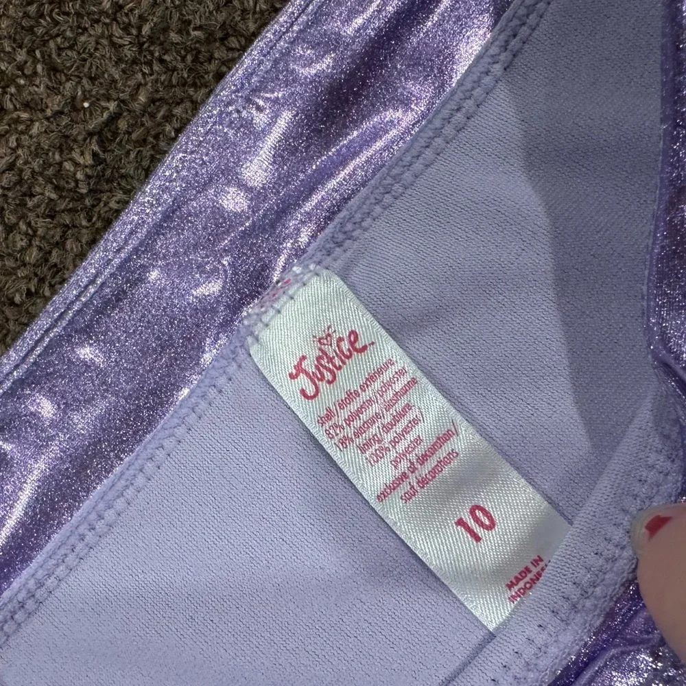 NWT Sz 10 Justice Purple Mermaid Bikini Set 2 pc bathing suit swim